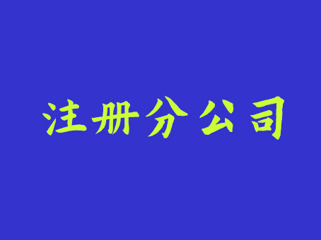 南寧注冊分公司